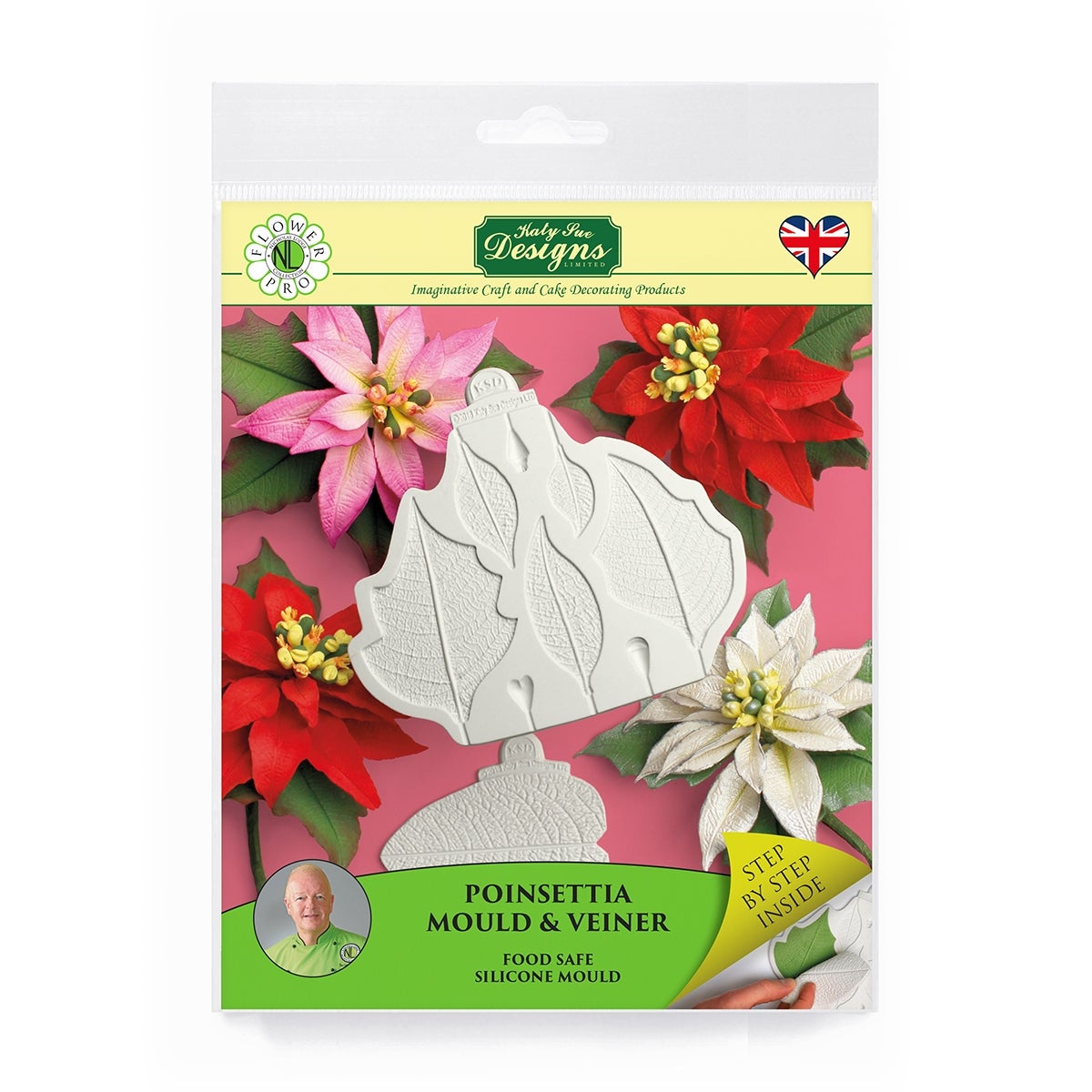 Katy Sue Poinsettia Moule & Veiner