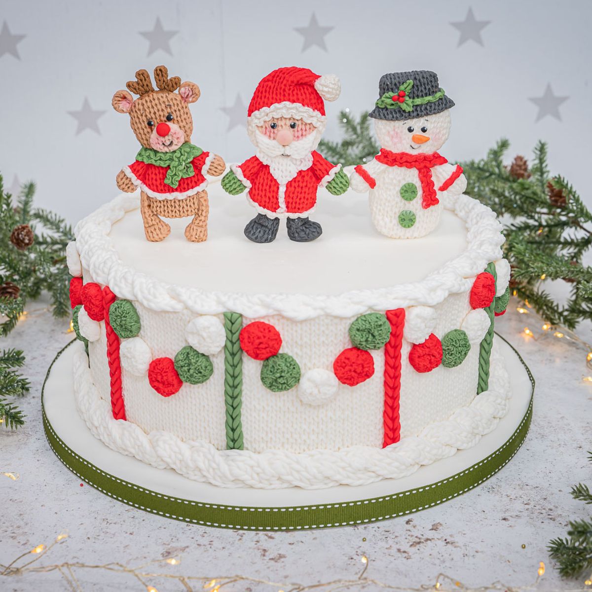 Karen Davies Moule Silicone Noël Tricoté