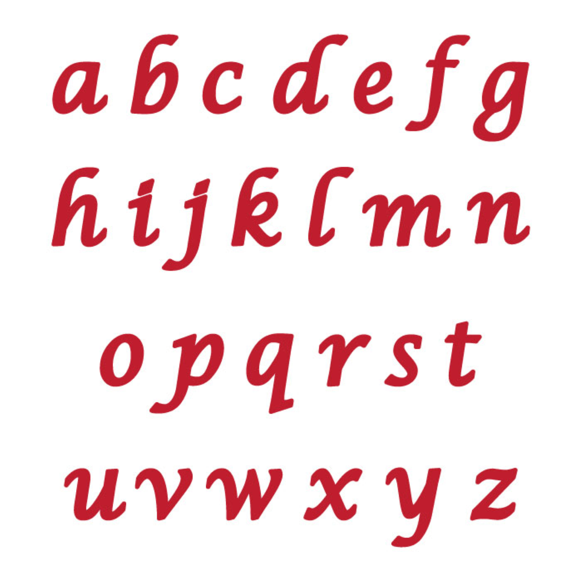 Marvelous Molds Moule en Silicone - Calligraphy Lowercase Flexabet™