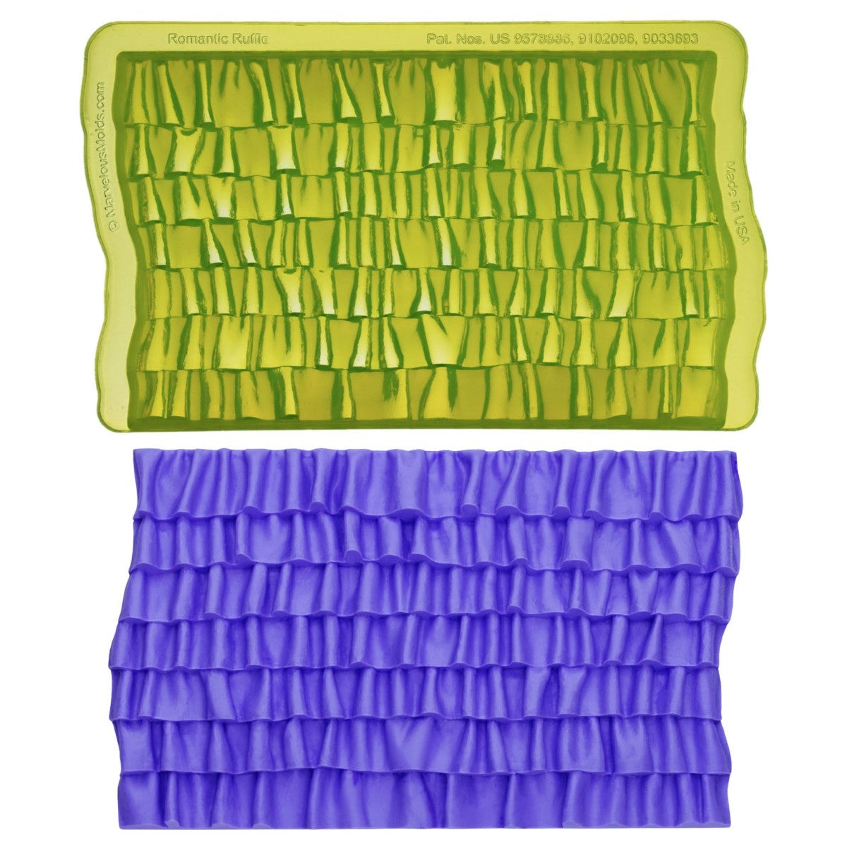 Marvelous Molds Moule en Silicone - Romantic Ruffle Simpress