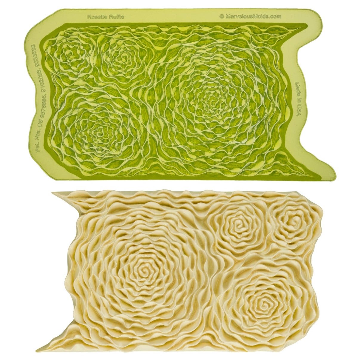 Marvelous Molds Moule en Silicone - Rosette Ruffle Simpress