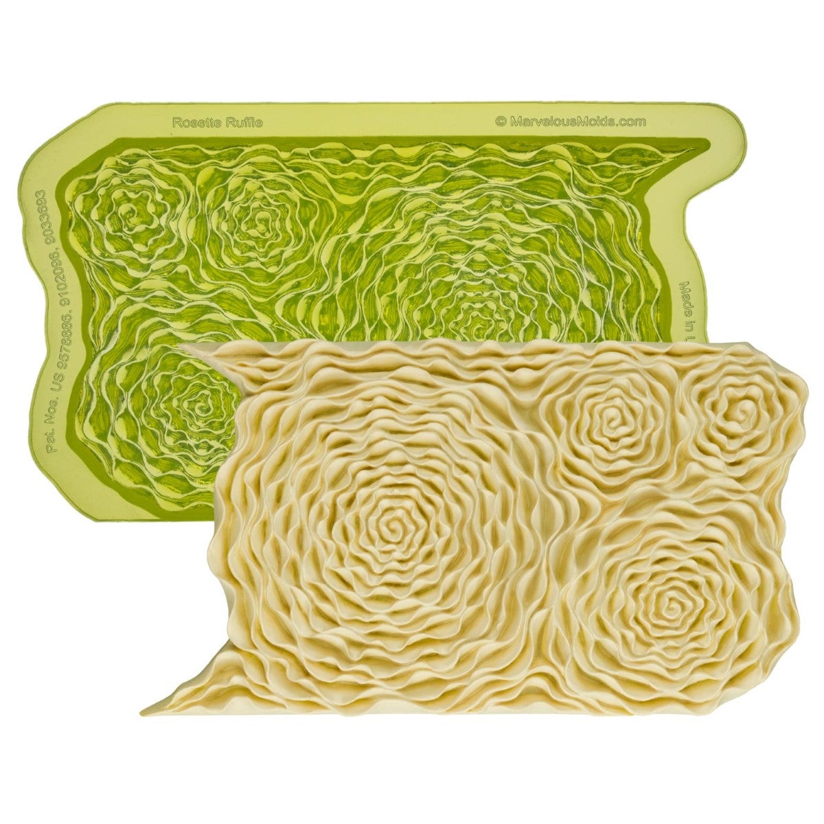 Marvelous Molds Moule en Silicone - Rosette Ruffle Simpress