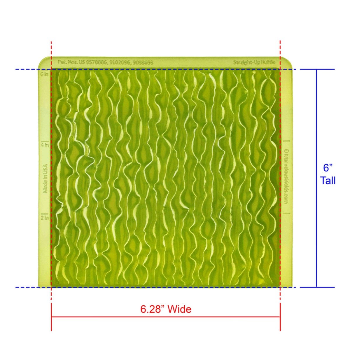 Marvelous Molds Moule en Silicone - Straight-Up Ruffle