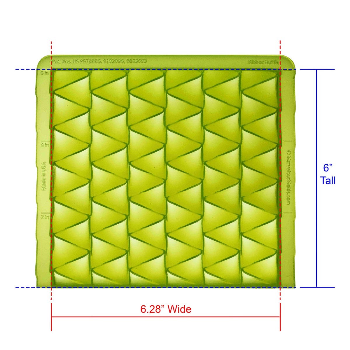 Marvelous Molds Moule en Silicone Volant Ruban