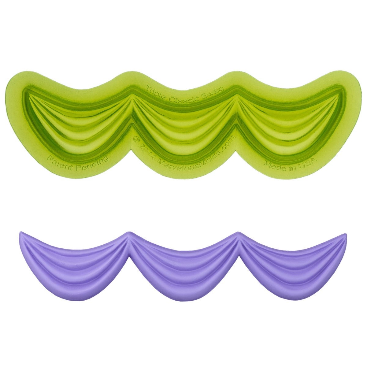 Marvelous Molds Moule en Silicone - Triple Classic Swag Mold