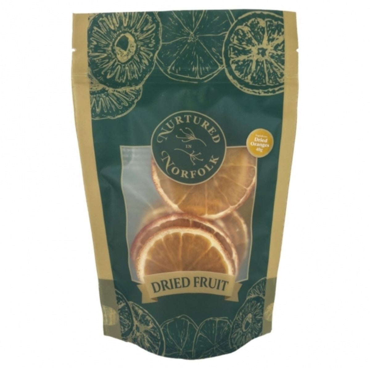 Nurtured in Norfolk Dried Fruit Slices - Orange 40g