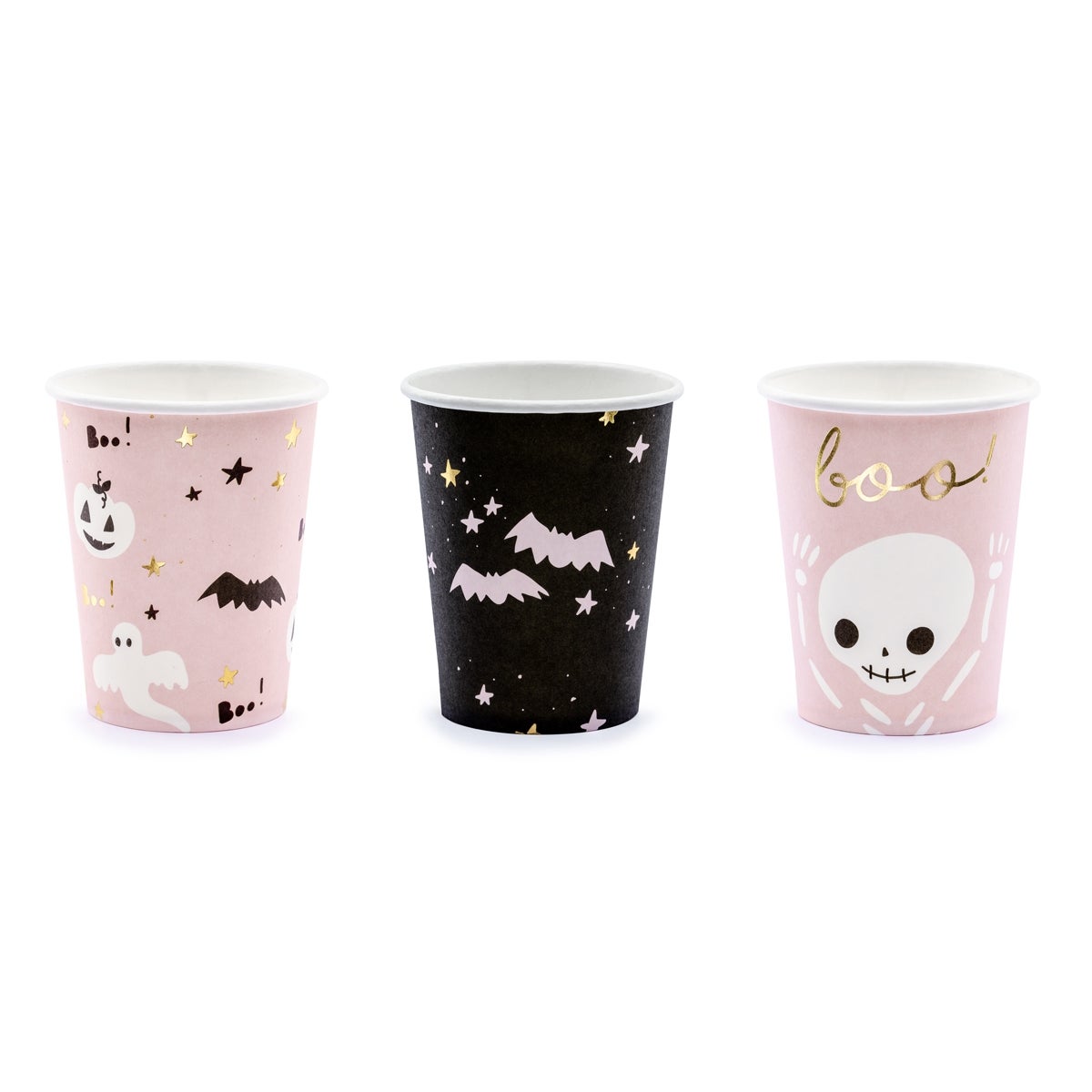 PartyDeco gobelets en papier Boo ! pk/6