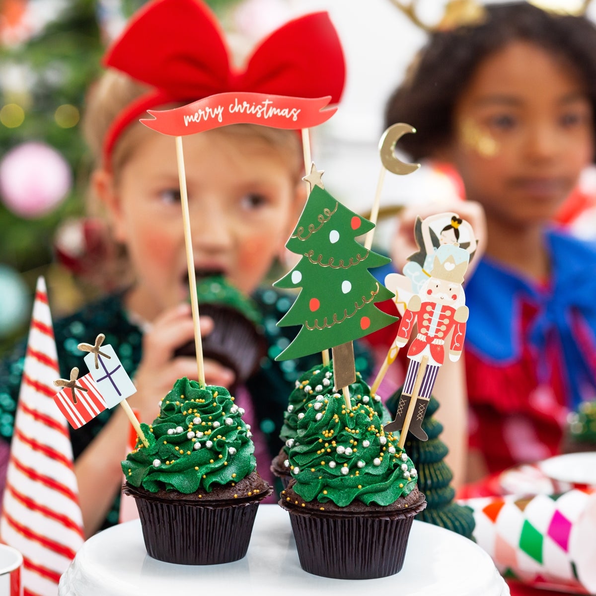 PartyDeco Décorations de gâteau Casse-Noisette pk/6