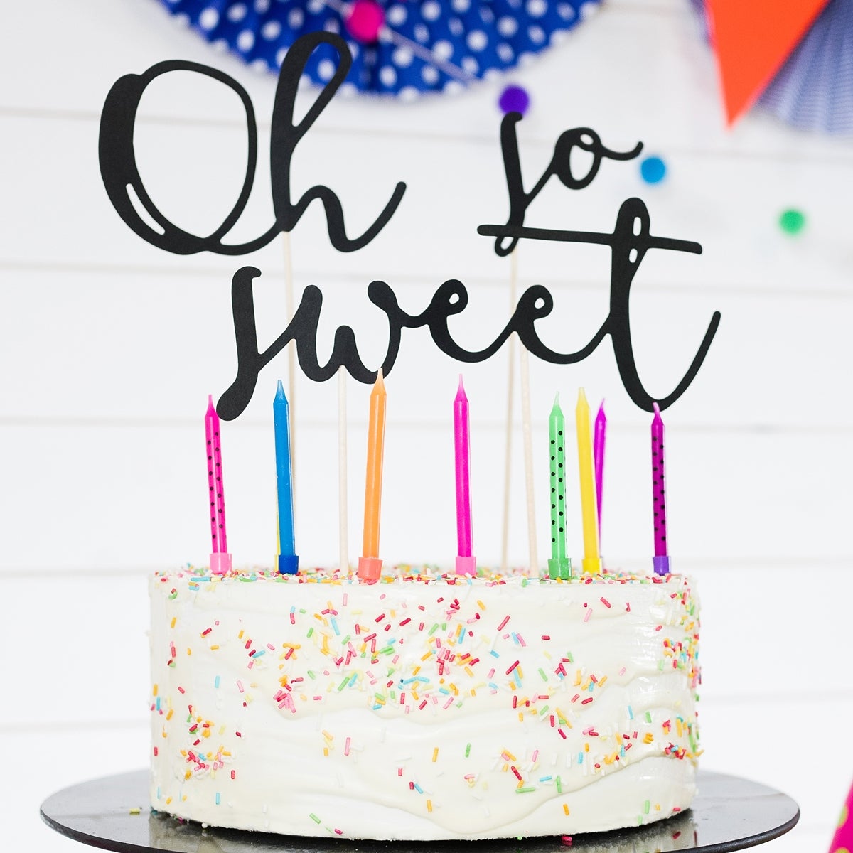 PartyDeco Bougies d’anniversaire Mix Coloré pcs/6