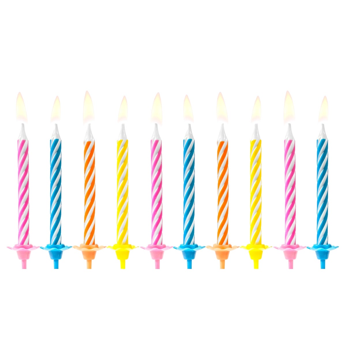 PartyDeco Mix Bougies d’anniversaire pcs/10