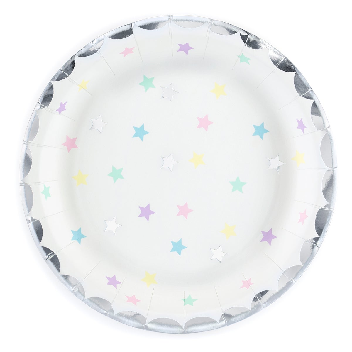 PartyDeco Assiettes - Licorne Étoiles 18cm pcs/6