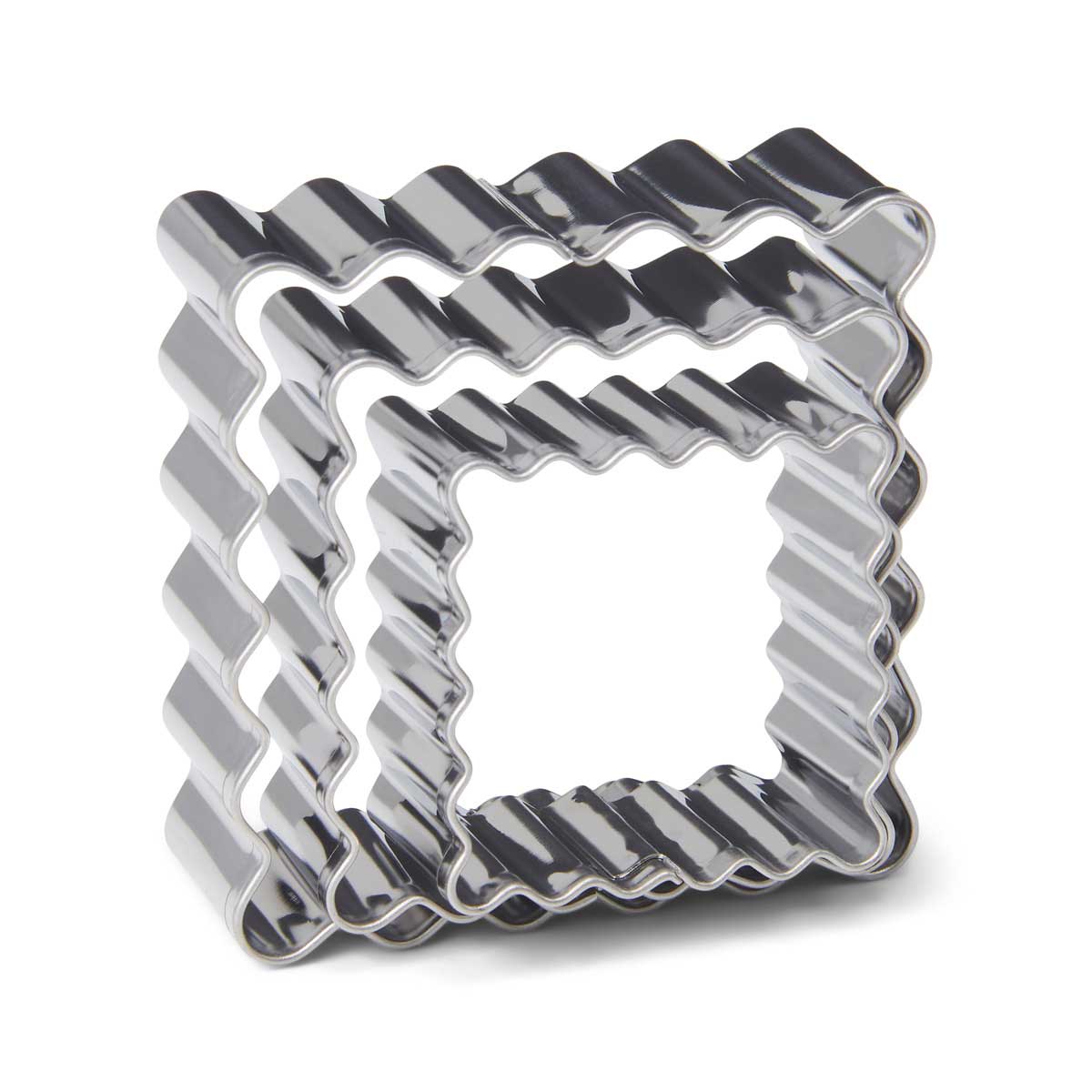Patisse Emportes-pièces Carrés en Acier Inoxydable Set/3