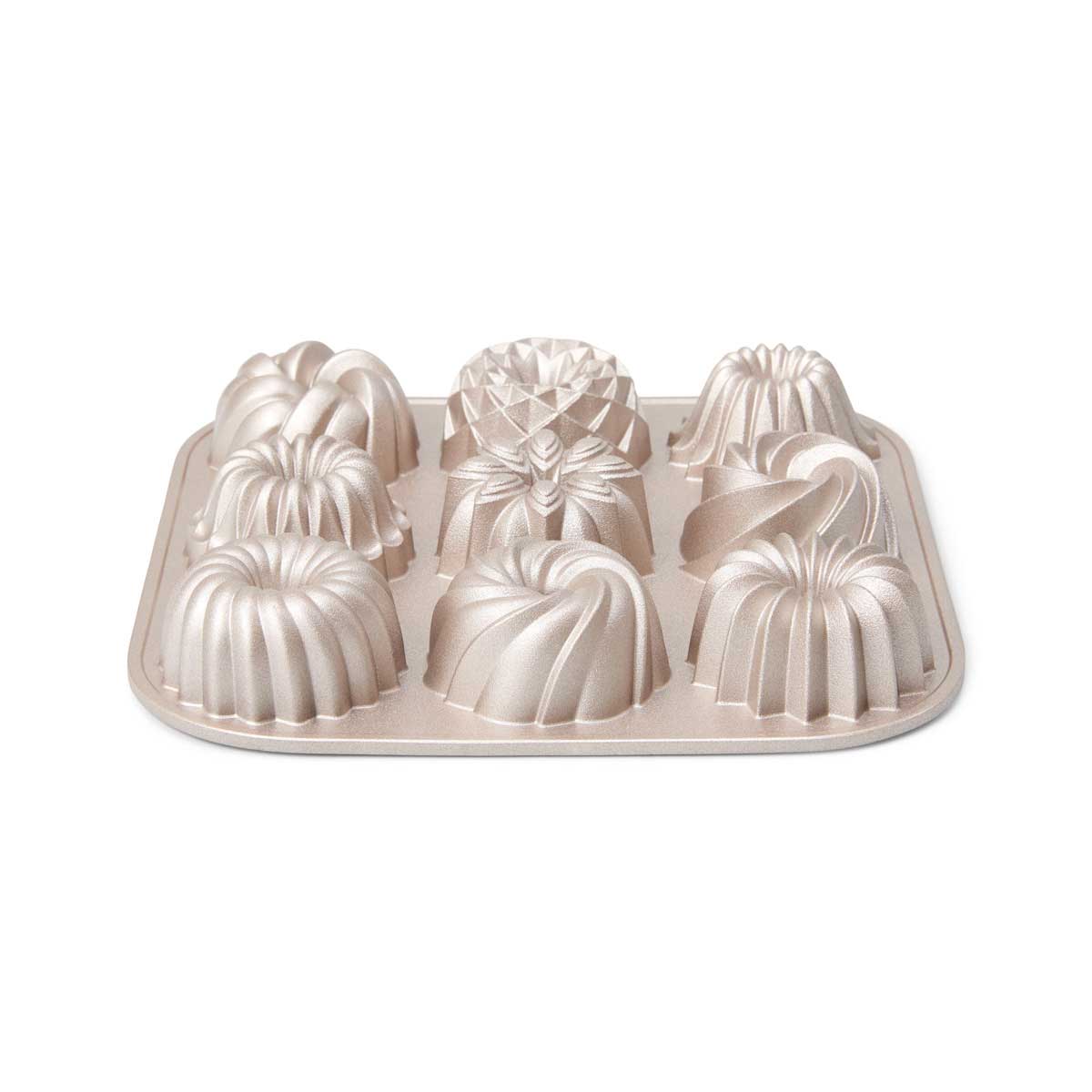Patisse Mini Moule Bundt en Fonte d'Aluminium 9 Cavités