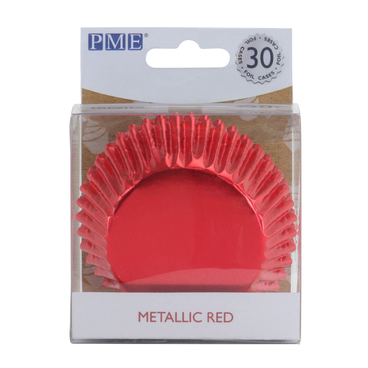 PME Caissettes à Cupcakes en Aluminium - Rouge Métallique