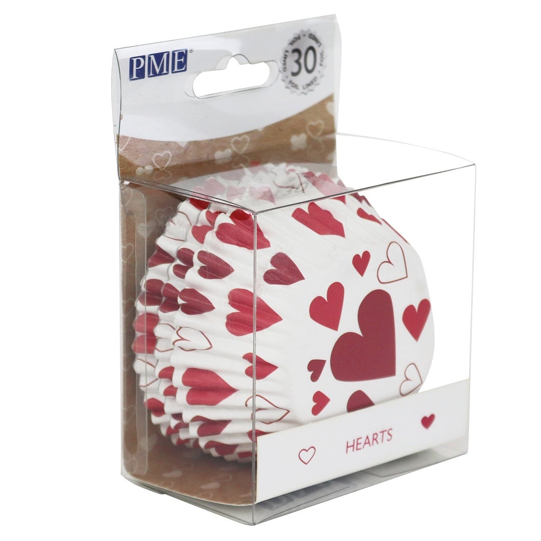 PME Caissettes à Cupcakes en aluminium Cœurs pcs/30