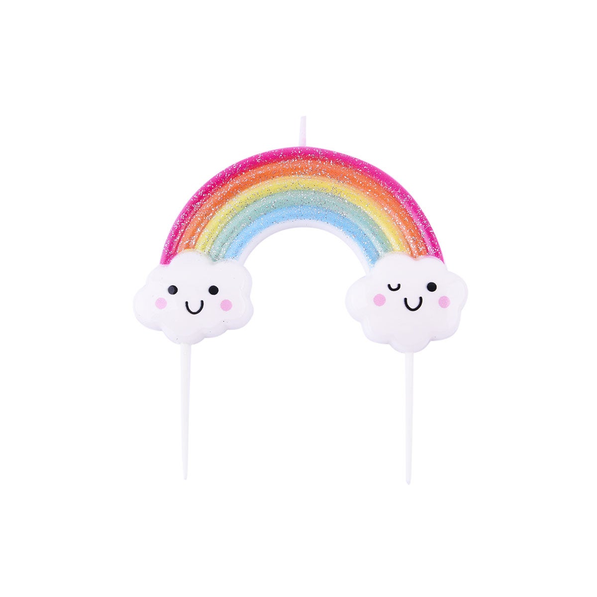 Bougeoir PME - Arc-en-ciel pailleté