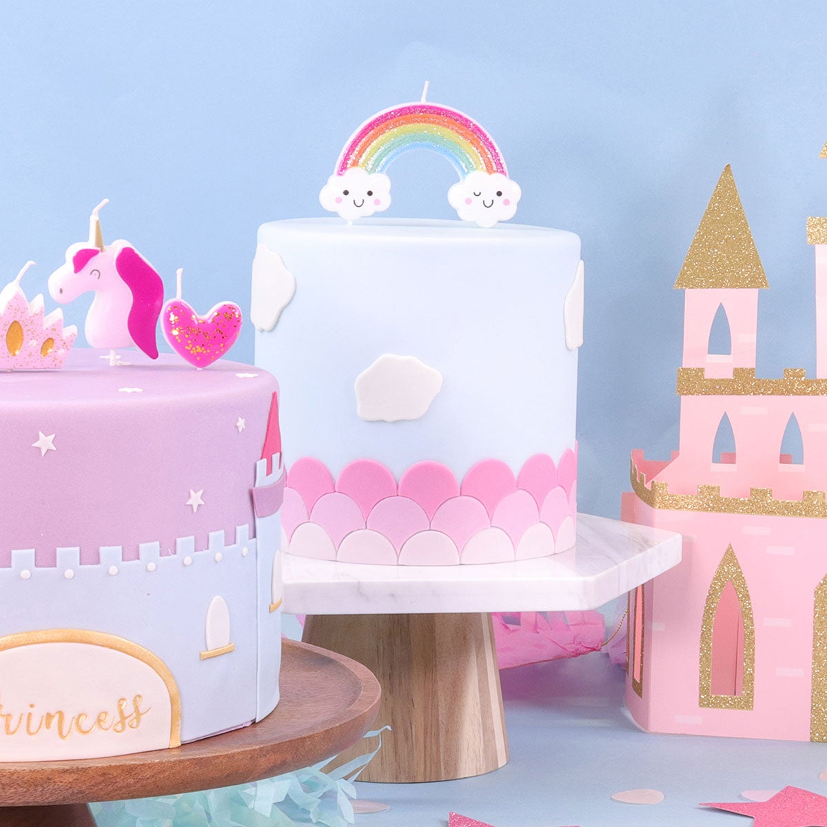 Bougeoir PME - Arc-en-ciel pailleté