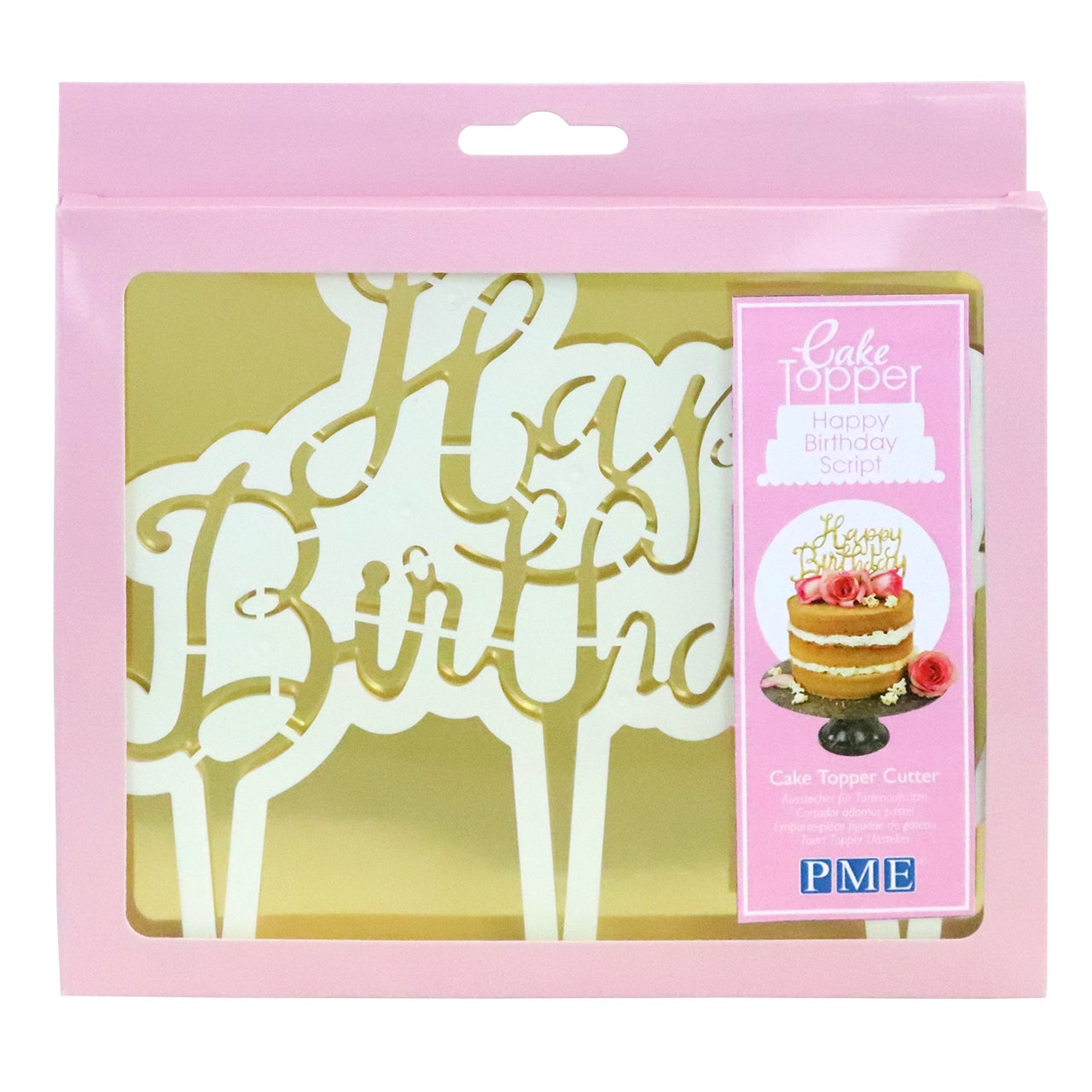 PME Emporte-pièce Décor Happy Birthday - Script