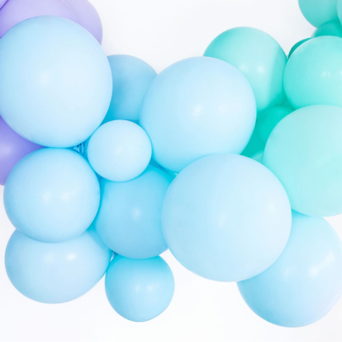 PartyDeco Ballons Solides Bleus 12 cm pk/100