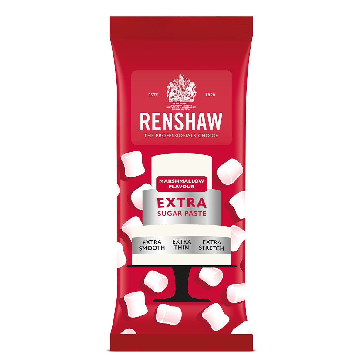 Renshaw Fondant Extra à rouler 1kg - Guimauve Blanche