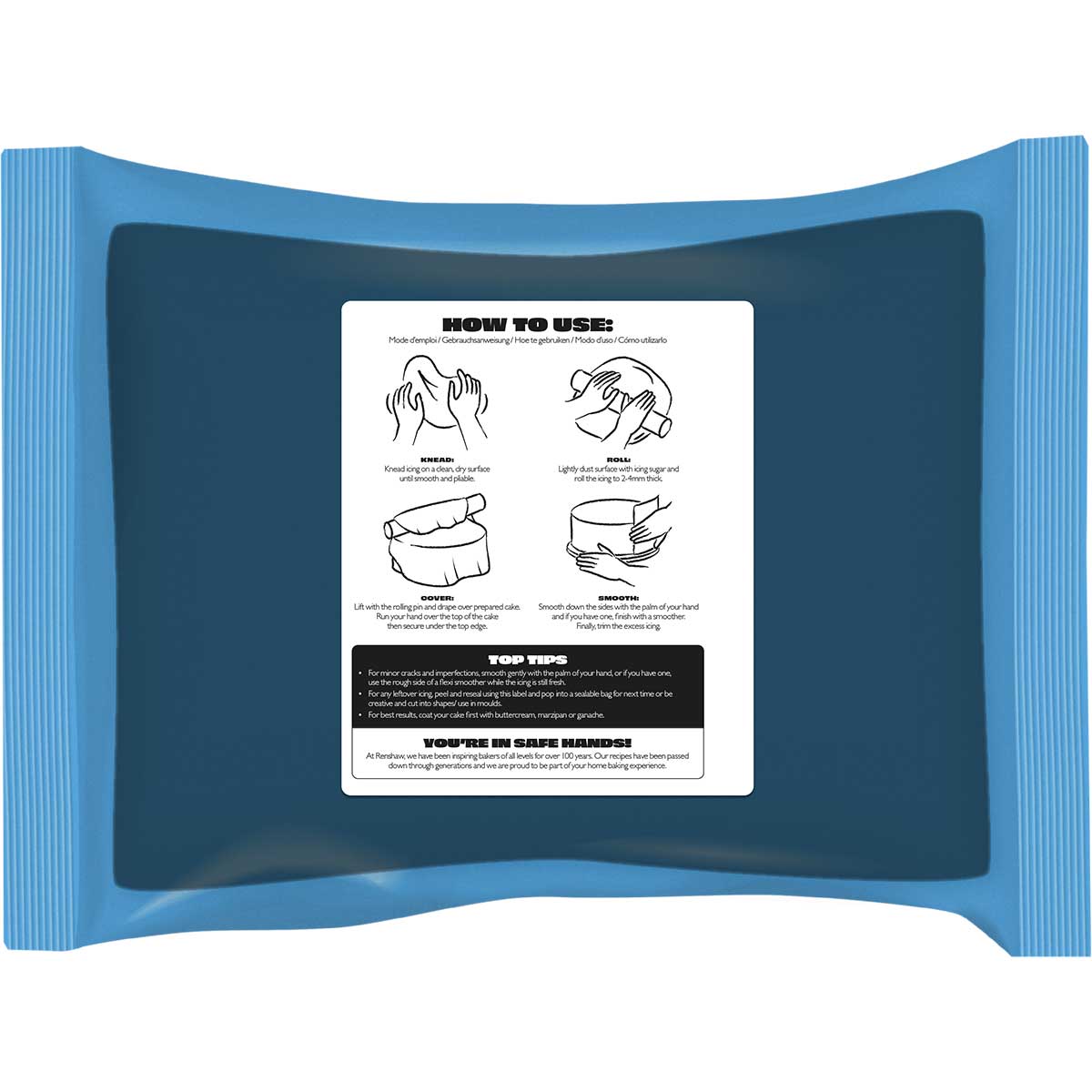 Renshaw Pâte à Sucre Noir 2.5kg