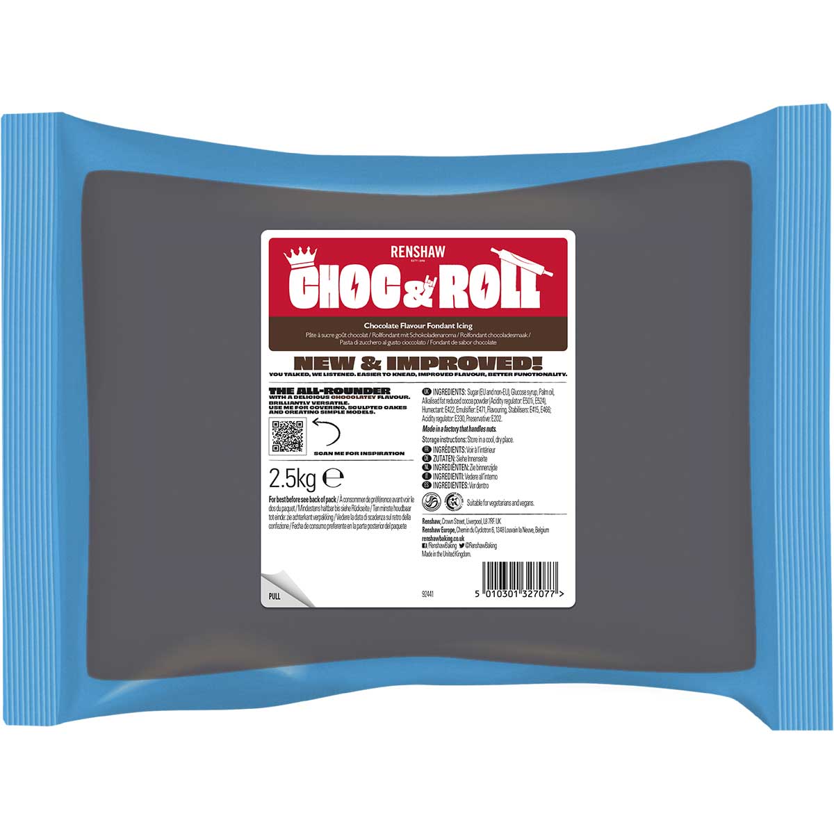 Renshaw Pâte à Sucre Saveur chocolat 2.5kg