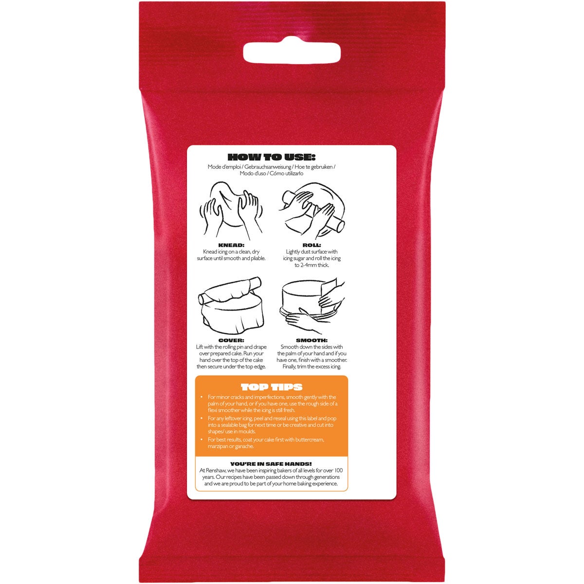 Renshaw Pâte à Sucre Tiger Orange 250g