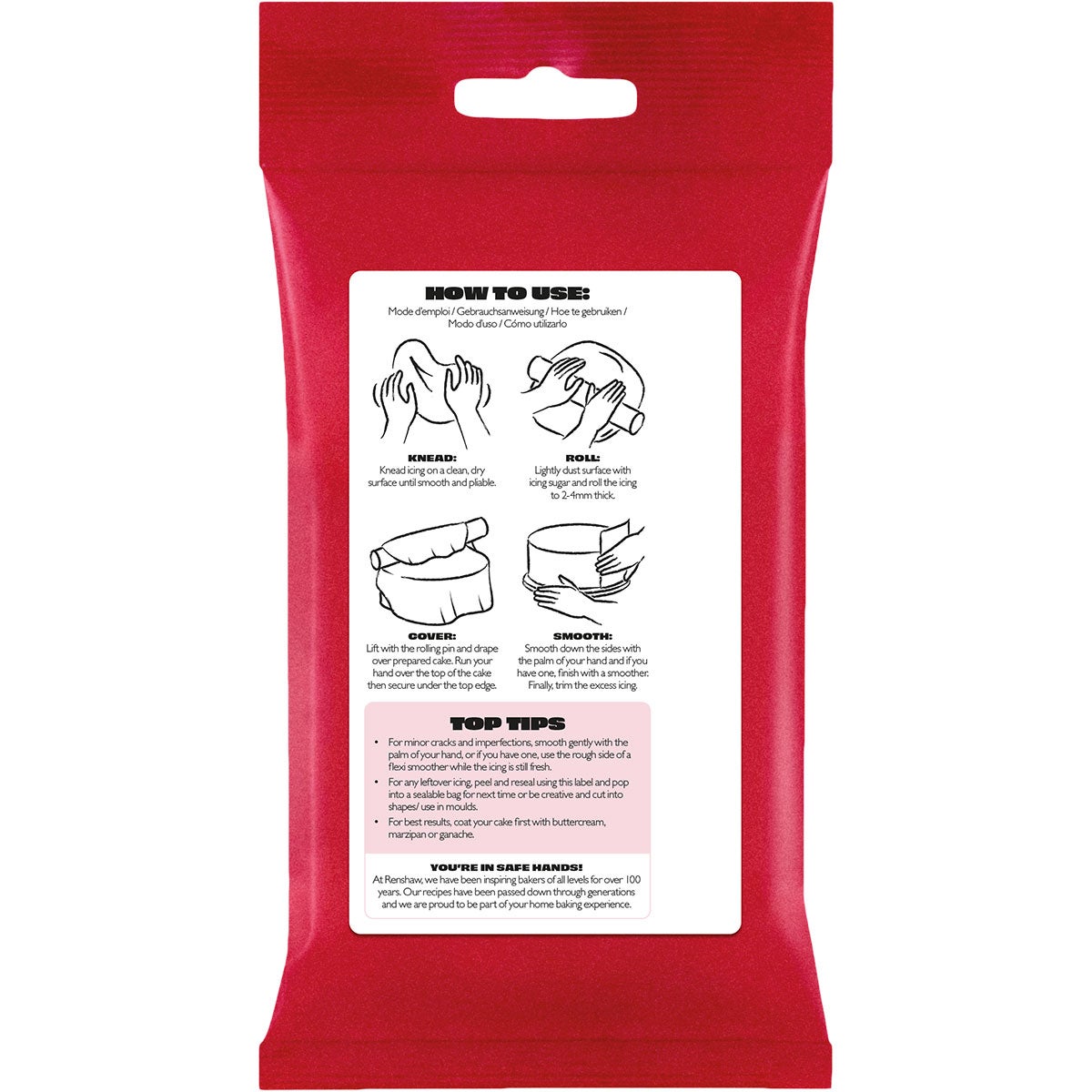 Renshaw Pâte à Sucre Baby Pink 250g