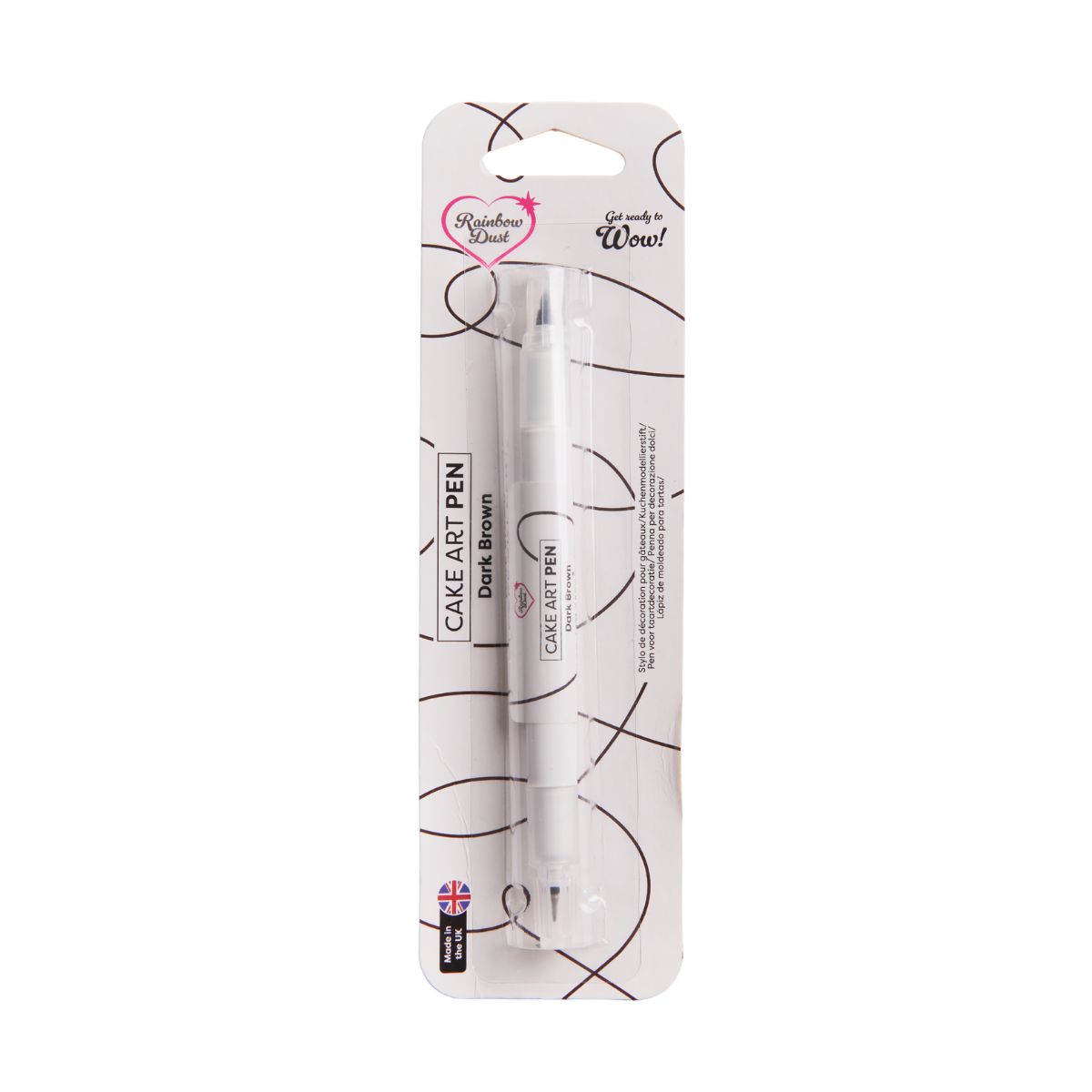 Rainbow Dust Food Art Pen Marron Foncé