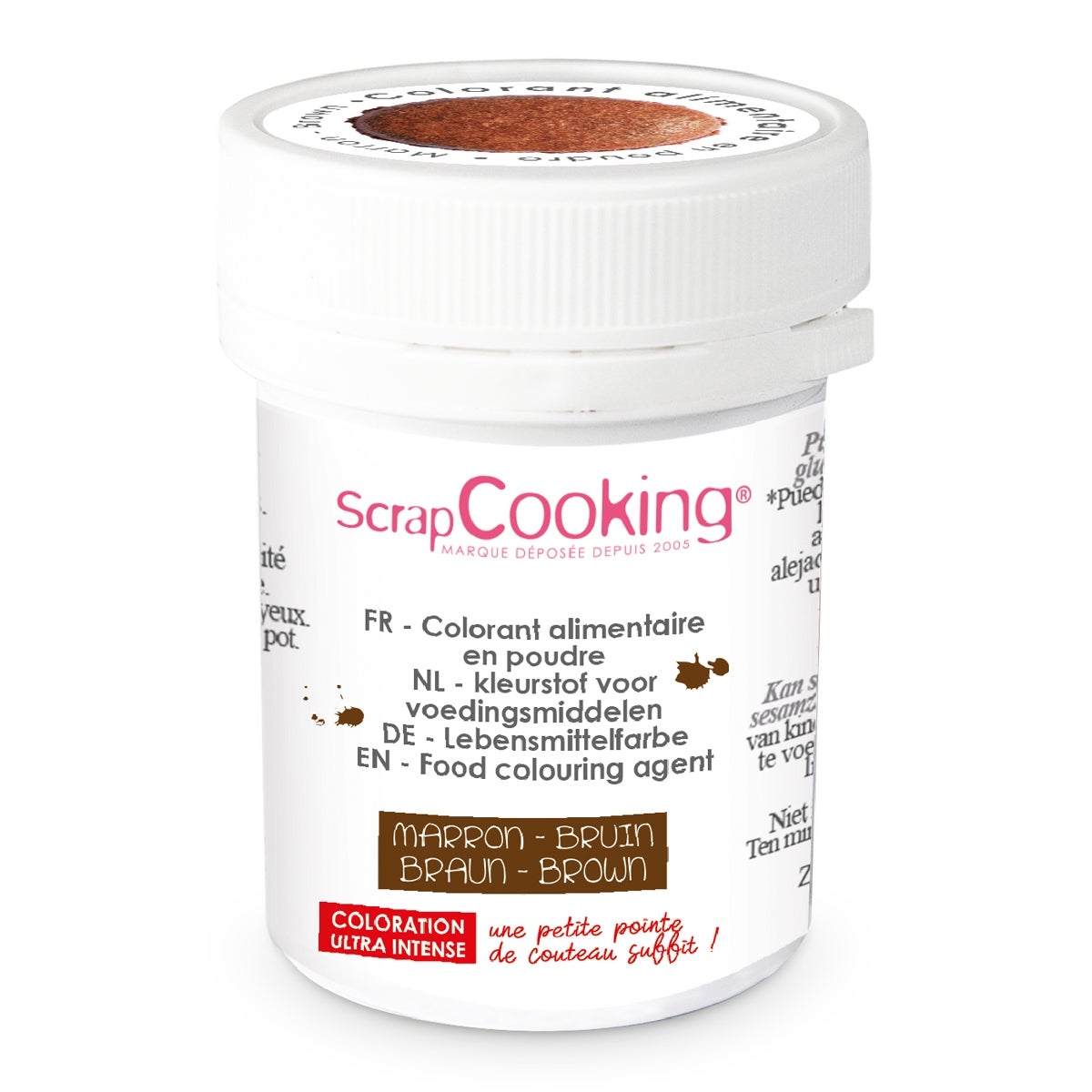 ScrapCooking Colorant Alimentaire Artificiel Poudre Brun
