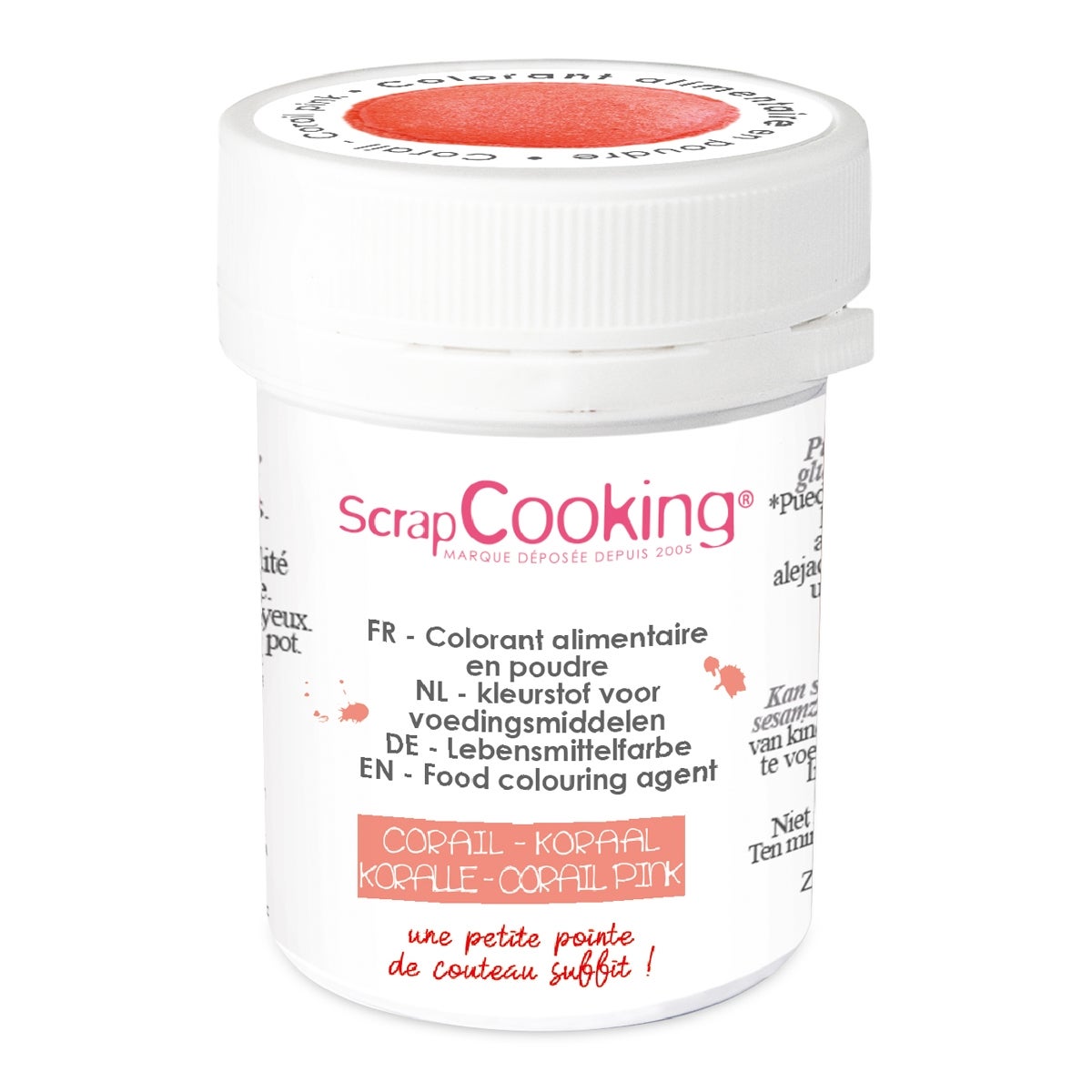 ScrapCooking Colorant Alimentaire Artificiel Poudre Coral