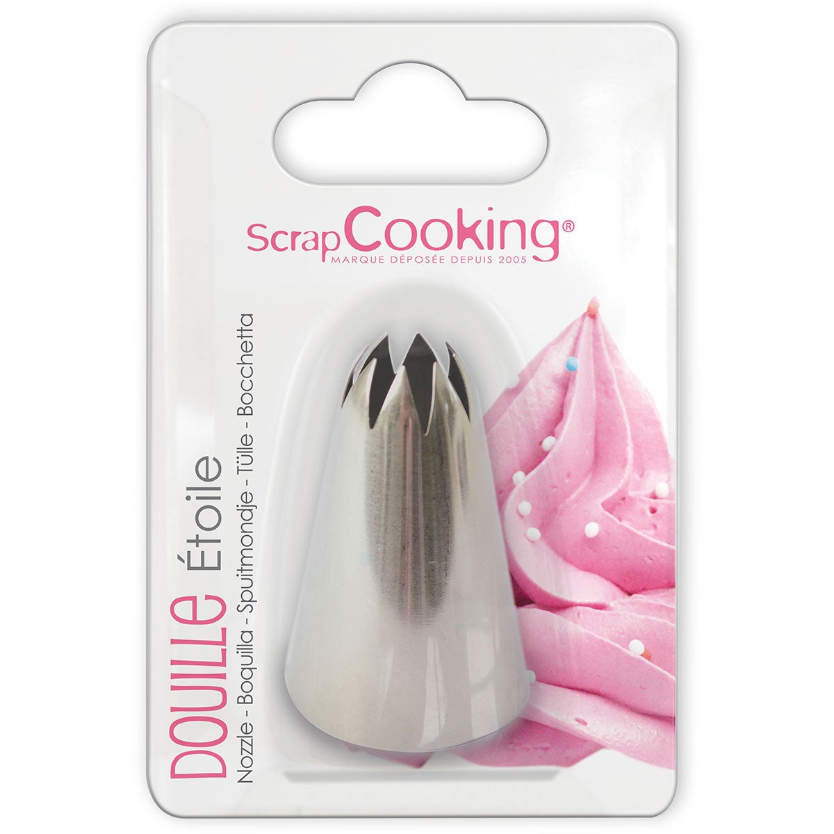 Scrapcooking Stainless Steel Star Piping Tip 10 mm