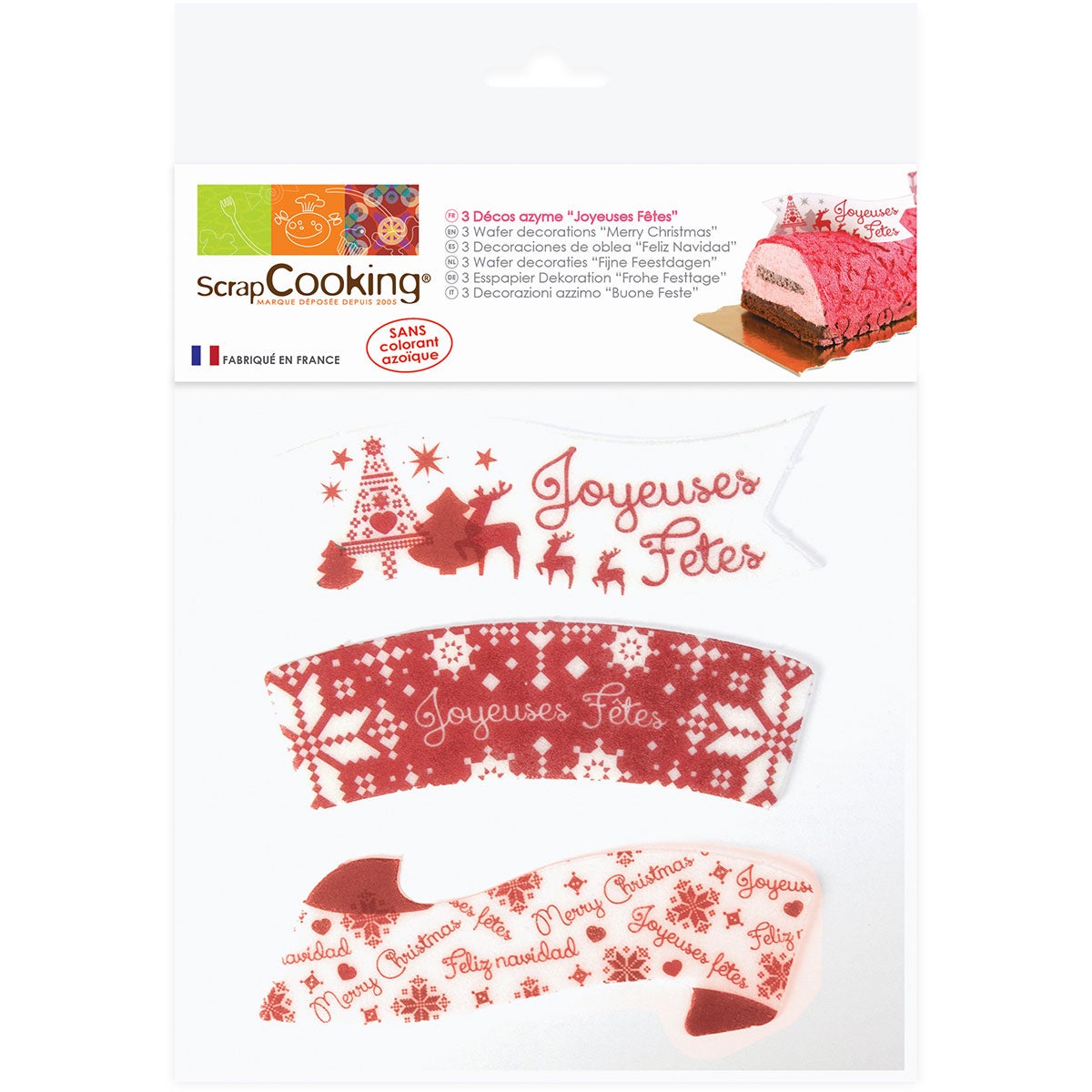 ScrapCooking Décorations de gaufret pour un joyeux Noël