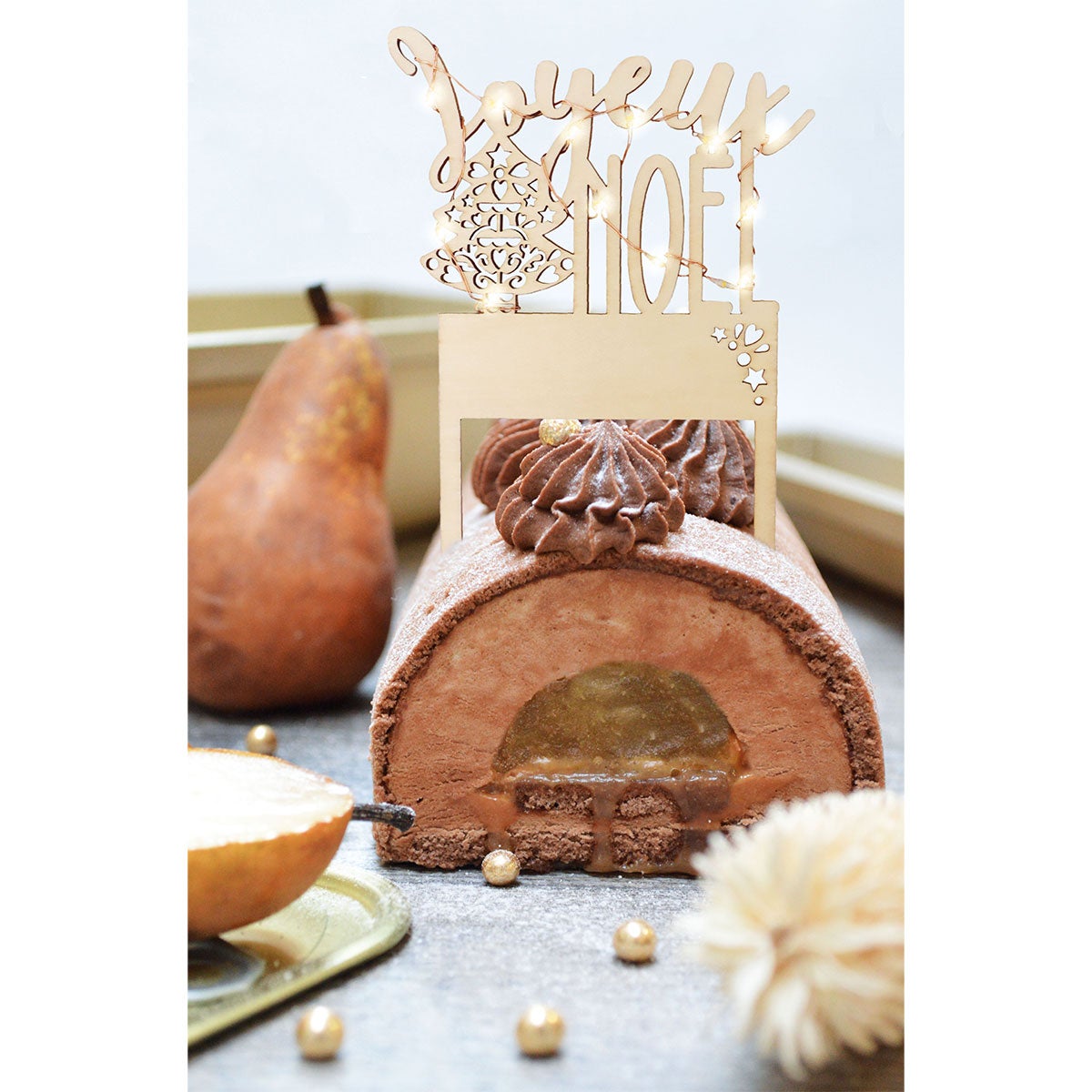 ScrapCooking Décor de gâteau LED Joyeux Noël