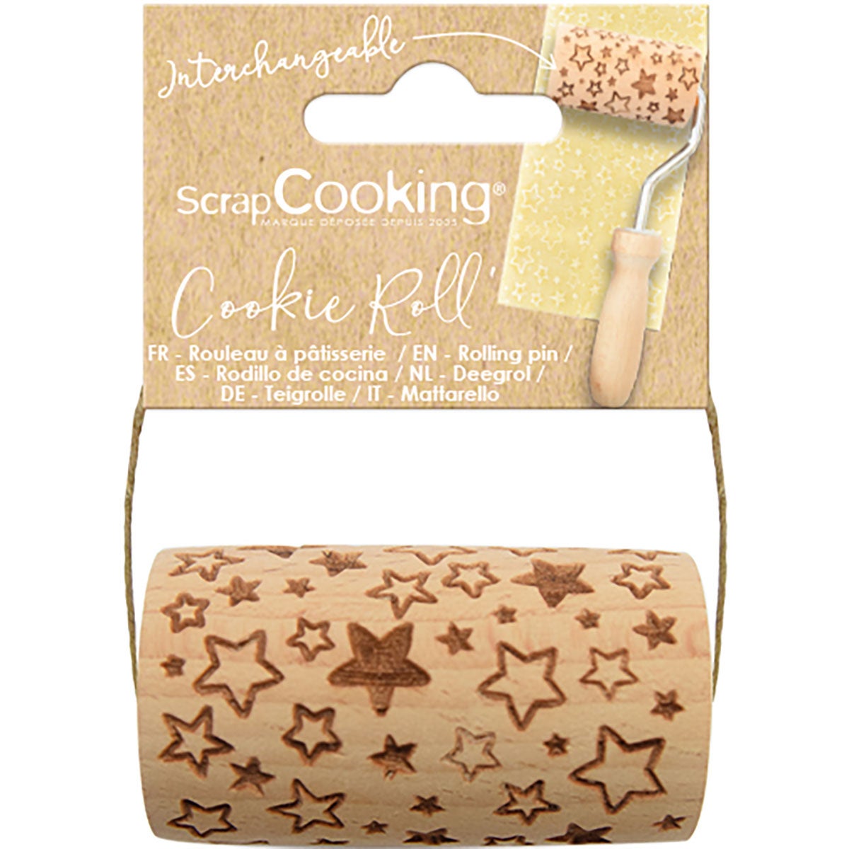 ScrapCooking Rouleau à gaufrer Star