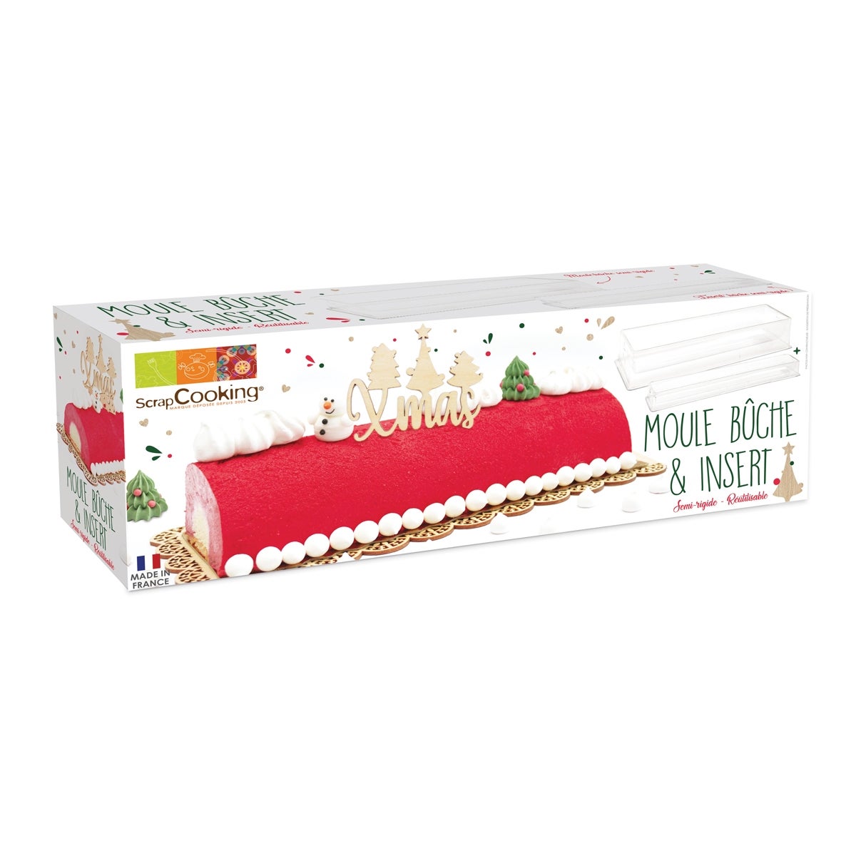 Scrapcooking Moule et insert - Bûche