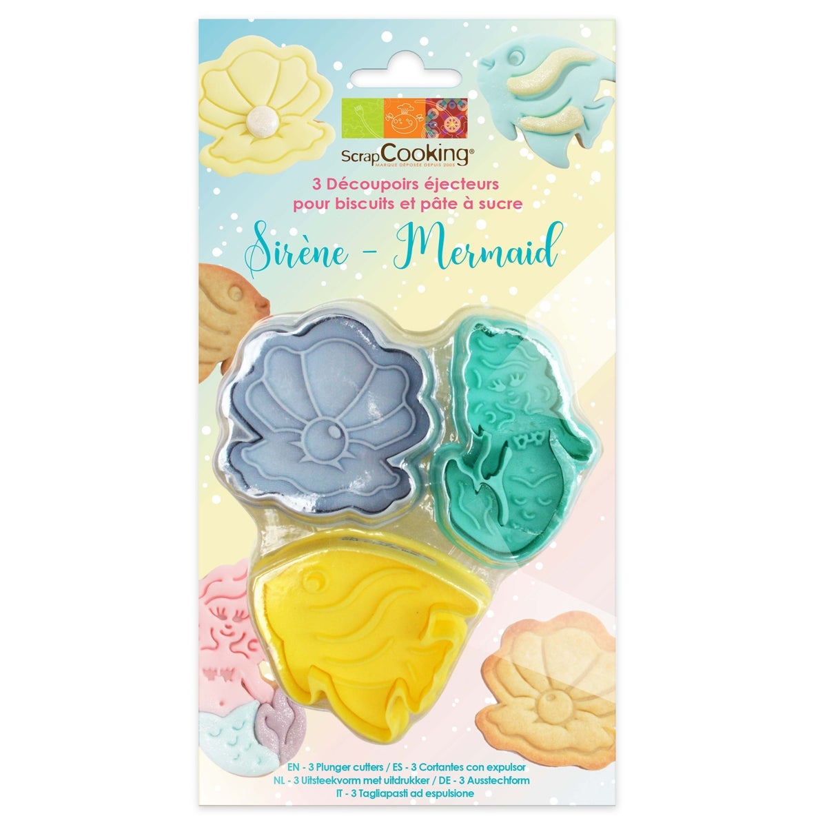 Scrapcooking Plunger Cutter Mermaid Set/5