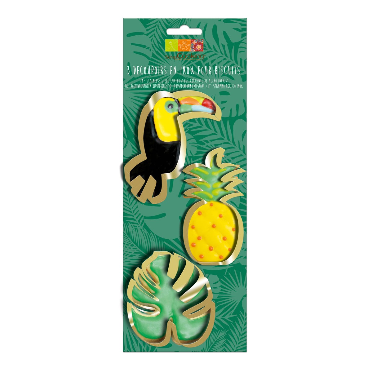 Scrapcooking Koekjesuitsteker Tropical Set/3