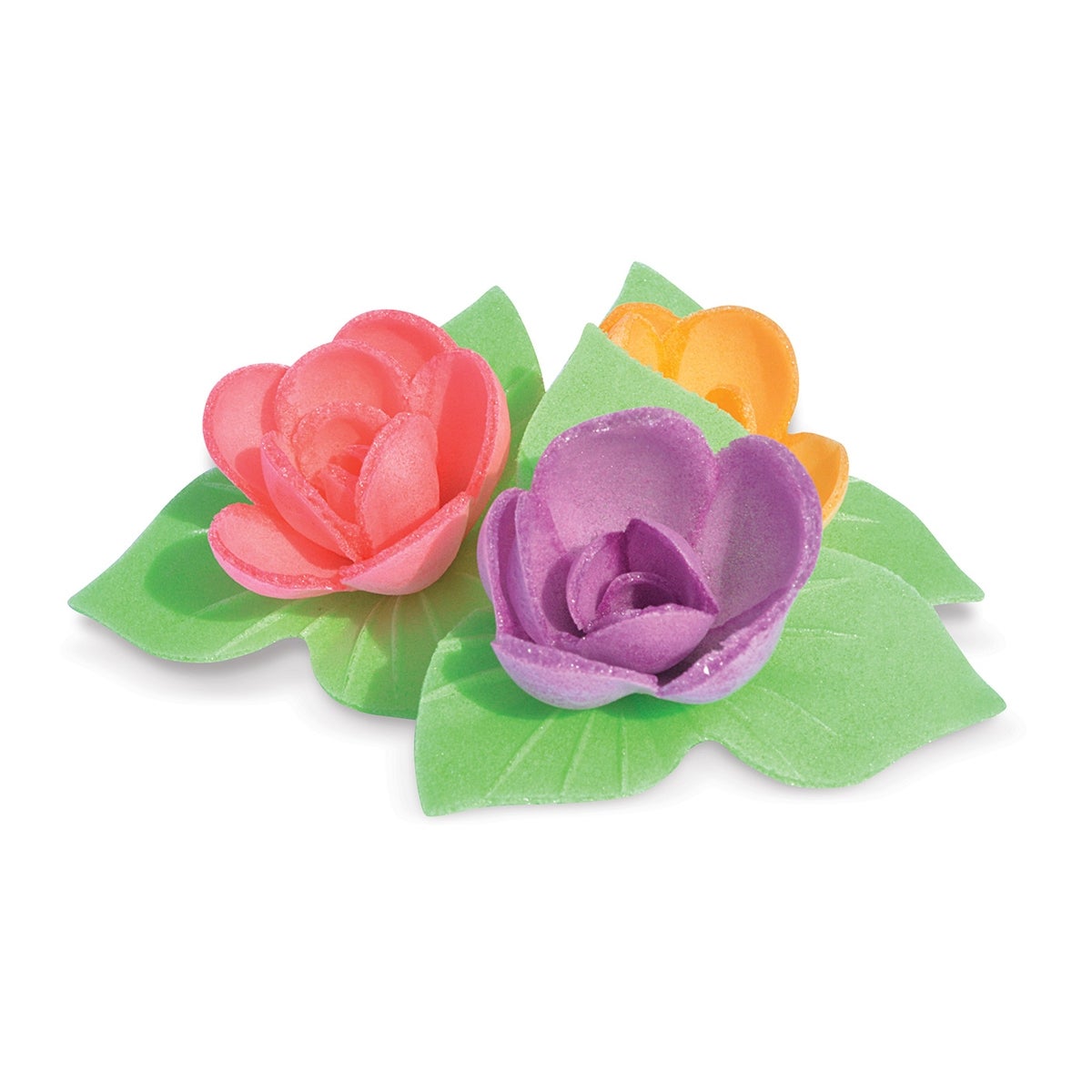 Scrapcooking Décorations Gaufrées Mini Rose & Leaf Set/6