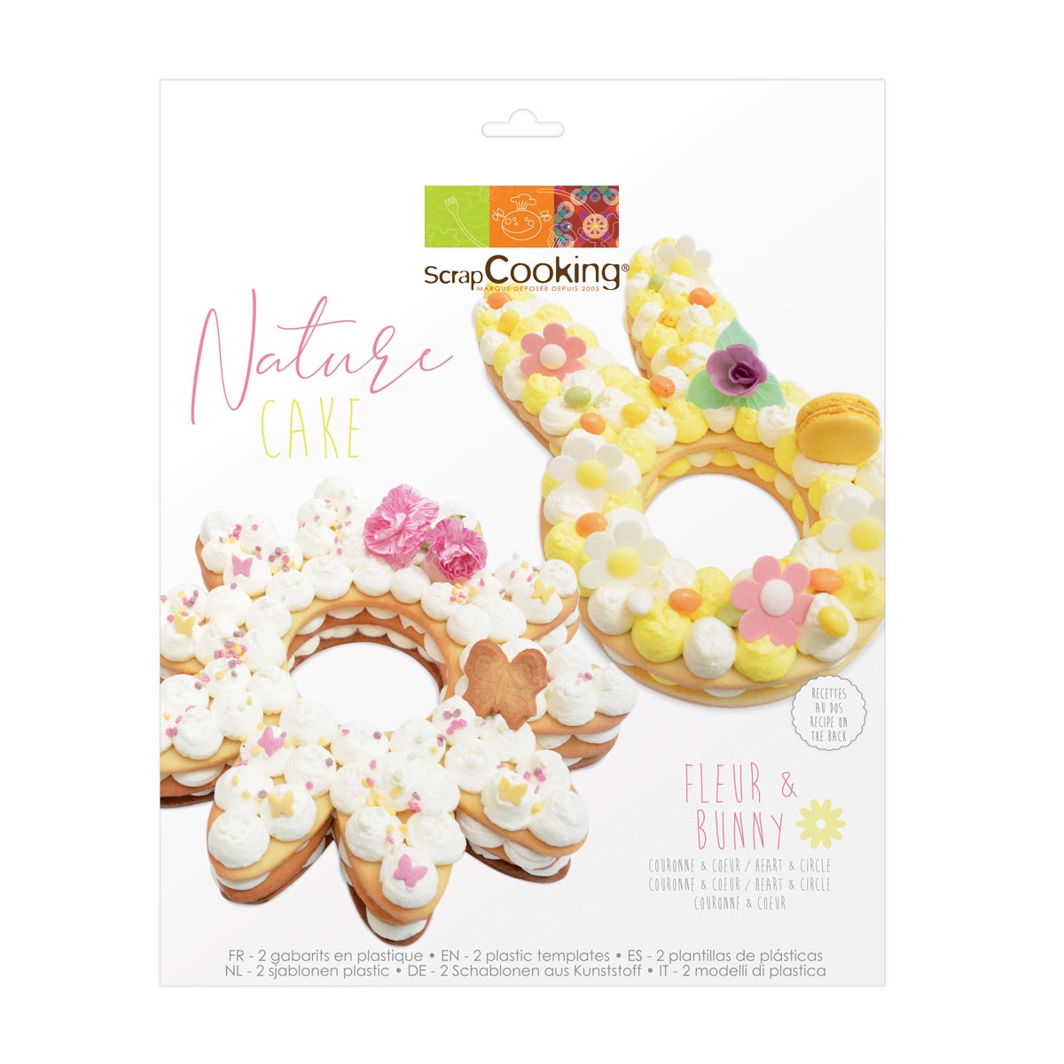 Scrapcooking Cookie Cake Template Bloem & Konijn Set/2