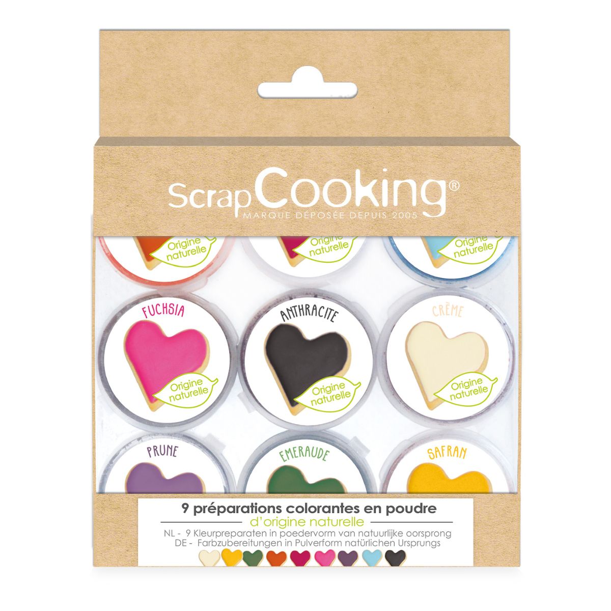 ScrapCooking Colorants alimentaires en poudre naturels Set/9