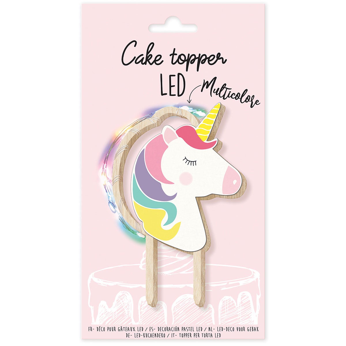 ScrapCooking Décoration de gâteau lumineuse - Licorne