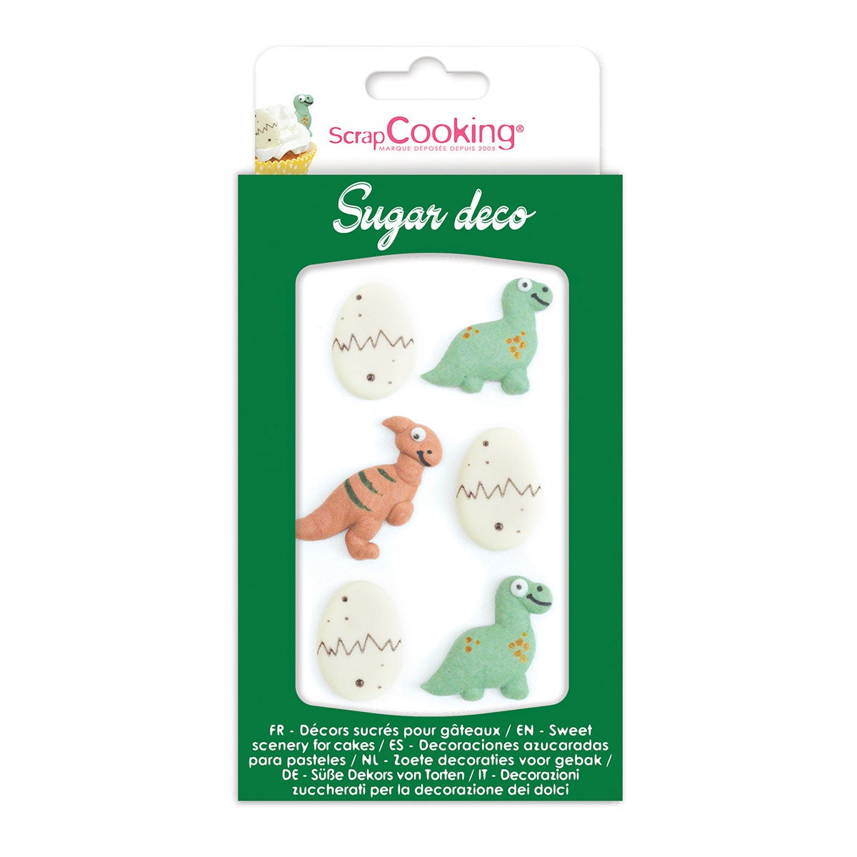 ScrapCooking Suikerdecoraties Dino Set/6