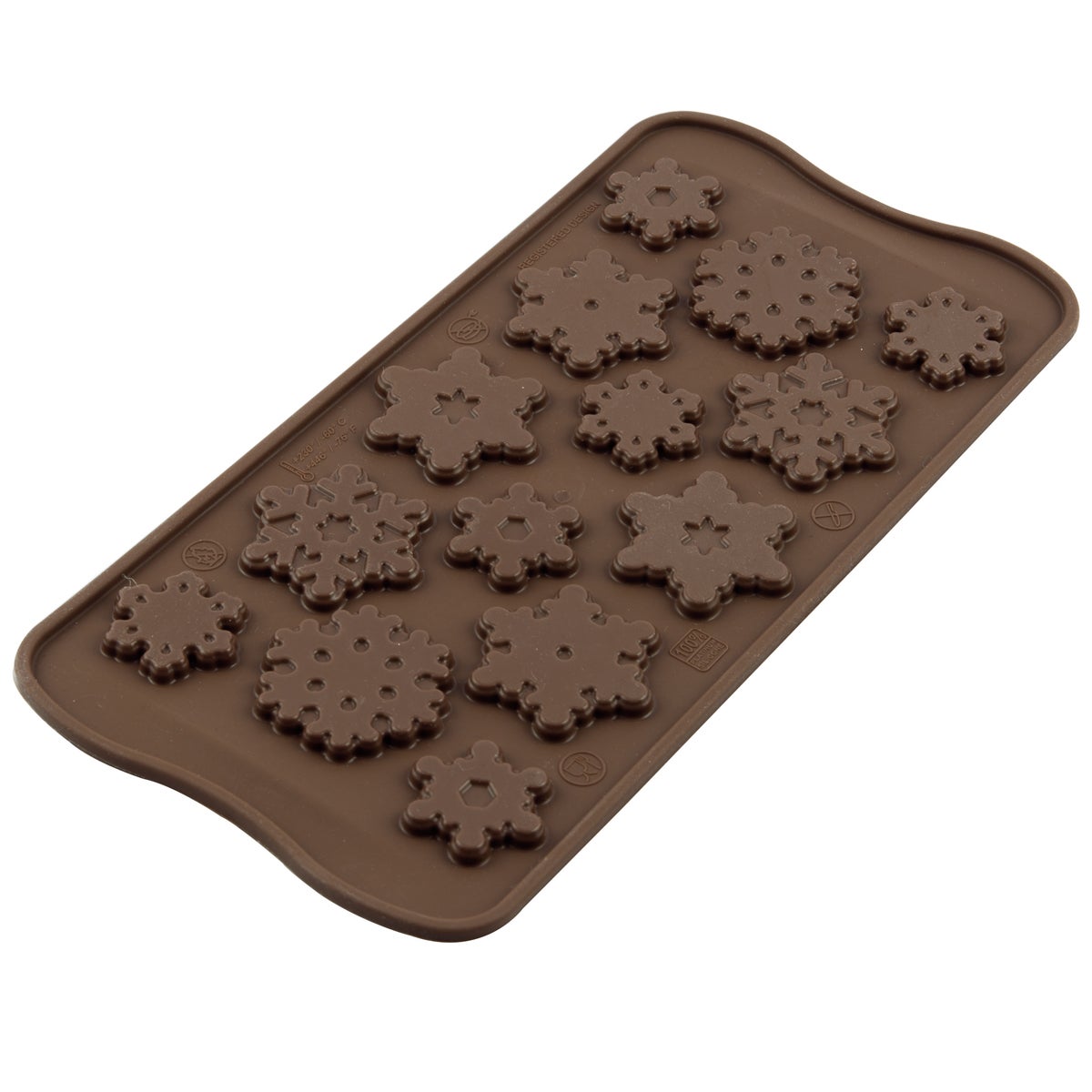 Silikomart Moule à Chocolat - Flocon de neige Choco