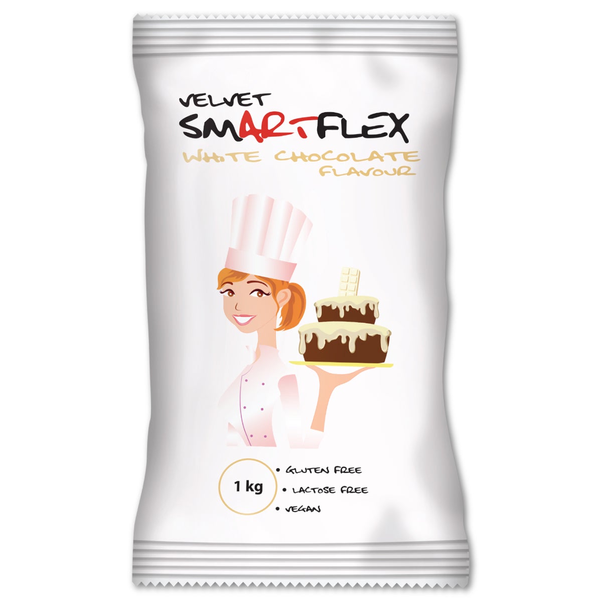 Smartflex Pâte à sucre Velours White Chocolate 1kg