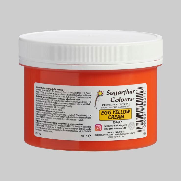 Sugarflair Paste Colour EGG YELLOW, 400 g