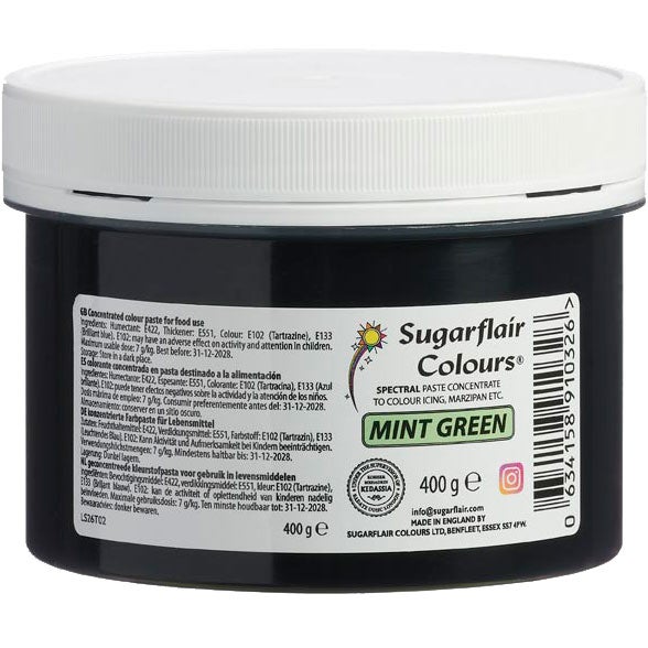 Sugarflair Paste Colour MINT GREEN, 400 g