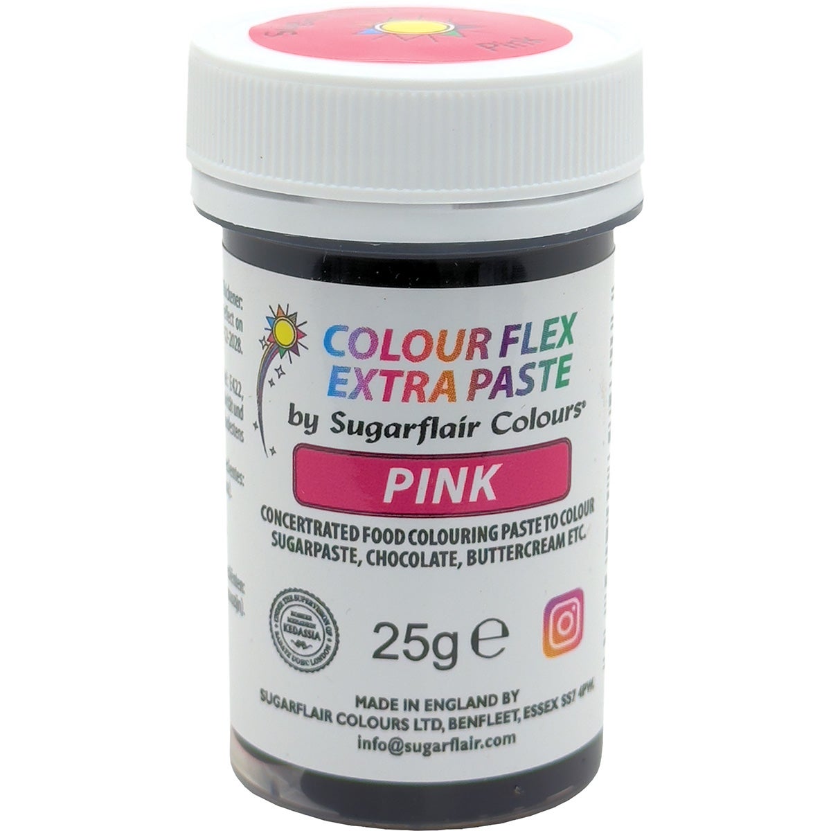 Sugarflair Colourflex Extra Paste Pink - 25g