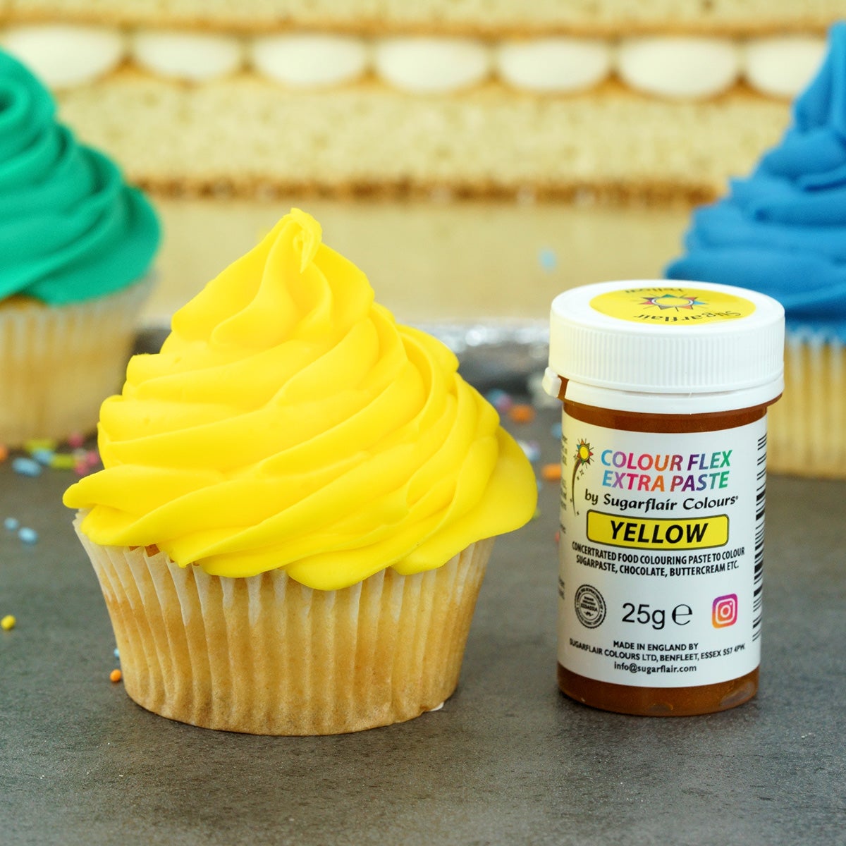 Sugarflair Colourflex Extra Paste Yellow - 25g