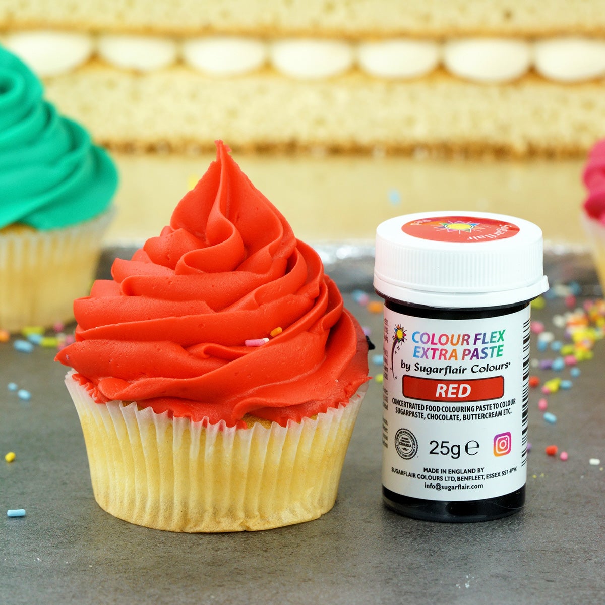 Sugarflair Colourflex Extra Paste Red - 25g